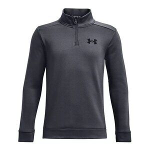 Boy's Under Armour Fleece 1/4 Zip Pullover - Gray - Large - NWT